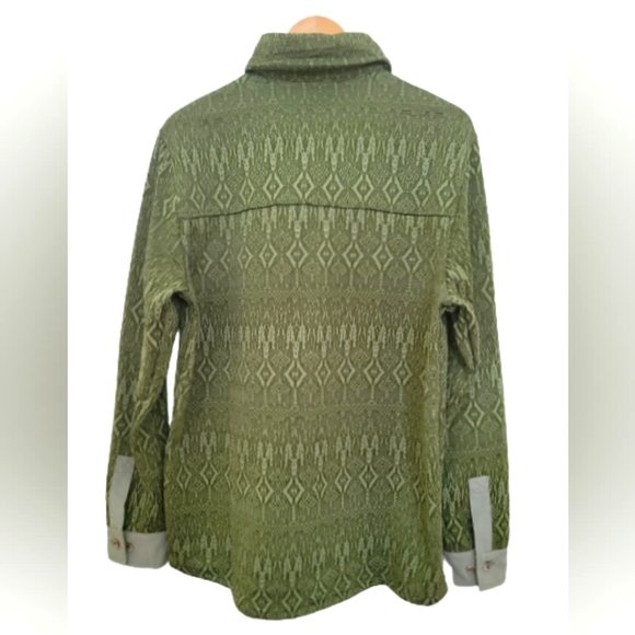 Avalanche Outdoor Southwestern Green Rossmore Mens Shacket Shirt Jacket Size M - Picture 4 of 16